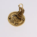 CHANEL Earring Metal Gold Tone CC Auth 197920-9