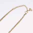 Christian Dior Necklace Metal Gold Tone Auth 197923-11