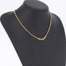 Christian Dior Necklace Metal Gold Tone Auth 197923-12