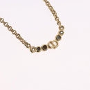 Christian Dior Necklace Metal Gold Tone Auth 197923-3
