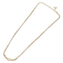 Christian Dior Necklace Metal Gold Tone Auth 197923-7