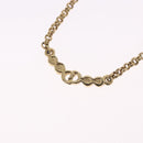 Christian Dior Necklace Metal Gold Tone Auth 197923-8