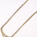 Christian Dior Necklace Metal Gold Tone Auth 197923-9