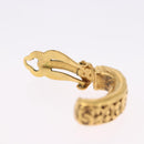 CHANEL Earring Metal Gold Tone CC Auth 197925-10