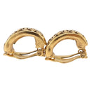 CHANEL Earring Metal Gold Tone CC Auth 197925-11