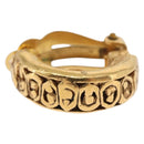 CHANEL Earring Metal Gold Tone CC Auth 197925-3