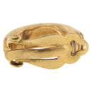 CHANEL Earring Metal Gold Tone CC Auth 197925-4