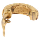 CHANEL Earring Metal Gold Tone CC Auth 197925-5