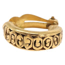 CHANEL Earring Metal Gold Tone CC Auth 197925-7