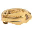 CHANEL Earring Metal Gold Tone CC Auth 197925-8
