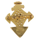 CHANEL Brooch Metal Gold Tone CC Auth 197927M-3
