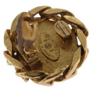 CHANEL Earring Metal Gold Tone CC Auth 197928M-10