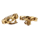 CHANEL Earring Metal Gold Tone CC Auth 197928M-14