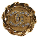 CHANEL Earring Metal Gold Tone CC Auth 197928M-3