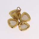 CHANEL Pearl Earring Metal Gold Tone CC Auth 197929-10