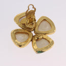 CHANEL Pearl Earring Metal Gold Tone CC Auth 197929-5
