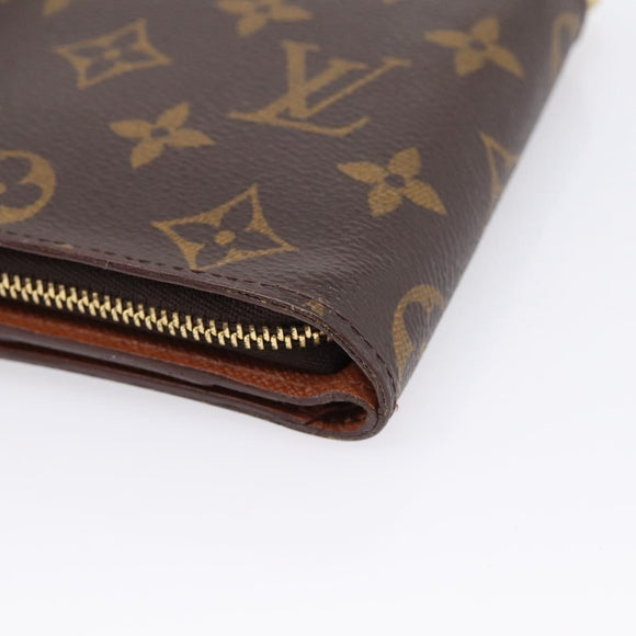 LOUIS VUITTON Monogram Compact Zip Wallet M61667 LV Auth 197930A