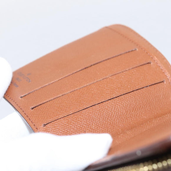 LOUIS VUITTON Monogram Compact Zip Wallet M61667 LV Auth 197930A