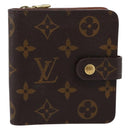 LOUIS VUITTON Monogram Compact Zip Wallet M61667 LV Auth 197930A-13
