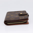 LOUIS VUITTON Monogram Compact Zip Wallet M61667 LV Auth 197930A-6