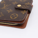 LOUIS VUITTON Monogram Compact Zip Wallet M61667 LV Auth 197930A-14