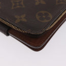 LOUIS VUITTON Monogram Compact Zip Wallet M61667 LV Auth 197932V-15