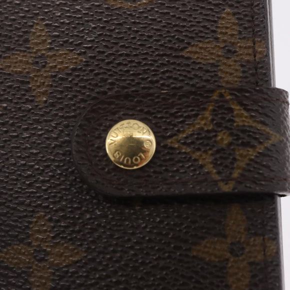 LOUIS VUITTON Monogram Compact Zip Wallet M61667 LV Auth 197932V
