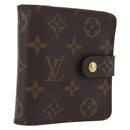 LOUIS VUITTON Monogram Compact Zip Wallet M61667 LV Auth 197932V-1