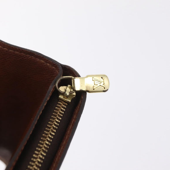 LOUIS VUITTON Monogram Compact Zip Wallet M61667 LV Auth 197932V