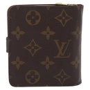 LOUIS VUITTON Monogram Compact Zip Wallet M61667 LV Auth 197932V-2
