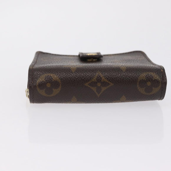 LOUIS VUITTON Monogram Compact Zip Wallet M61667 LV Auth 197932V