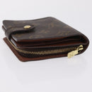 LOUIS VUITTON Monogram Compact Zip Wallet M61667 LV Auth 197932V-5