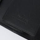 GUCCI GG Canvas Guccissima Key Case Leather Black Gold Tone 138093 Auth 197933V-20