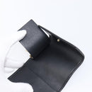 GUCCI GG Canvas Guccissima Key Case Leather Black Gold Tone 138093 Auth 197933V-9