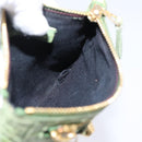 Balenciaga Wallet Leather Green Gold 186191 Auth 197936A-17