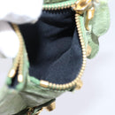 Balenciaga Wallet Leather Green Gold 186191 Auth 197936A-11