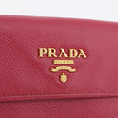 PRADA Bifold Wallet Saffiano leather Pink Gold Auth 197939M-17