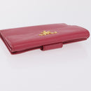 PRADA Bifold Wallet Saffiano leather Pink Gold Auth 197939M-5