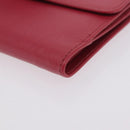 PRADA Bifold Wallet Saffiano leather Pink Gold Auth 197939M-14