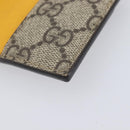 GUCCI GG Supreme Card Case PVC Beige 597557 Auth 197945V-10