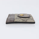 GUCCI GG Supreme Card Case PVC Beige 597557 Auth 197945V-5