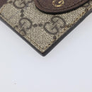 GUCCI GG Supreme Card Case PVC Beige 597557 Auth 197945V-9