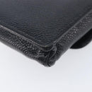 CHANEL Cigarette Case Caviar Skin Black Gold CC Auth 197948-10