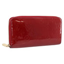 LOUIS VUITTON Monogram Vernis Zippy Wallet Pomme D'amour M91981 LV Auth 197950A-1