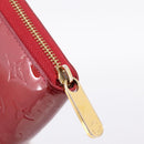 LOUIS VUITTON Monogram Vernis Zippy Wallet Pomme D'amour M91981 LV Auth 197950A-12