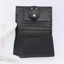 FENDI Zucca Canvas Bifold Wallet Black Brown Auth 197952V-8