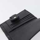 FENDI Zucca Canvas Bifold Wallet Black Brown Auth 197952V-21