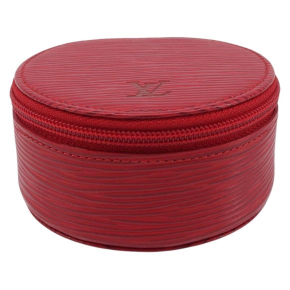 LOUIS VUITTON Epi Ecrin Bijoux 8 Jewelry Box Red M48227 LV Auth 197953V