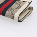 GUCCI GG Marmont Sherry Line GG Supreme Wallet PVC Beige 644334 Auth 197954V-15
