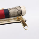 GUCCI GG Marmont Sherry Line GG Supreme Wallet PVC Beige 644334 Auth 197954V-8